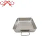 DF99251 thickened stainless steel basin, rectangular flat-bottomed square basin, grilled fish square plate, cured meat storage basin, deepened tray, hotel towel plate, DF TRADING HOUSE details Picture